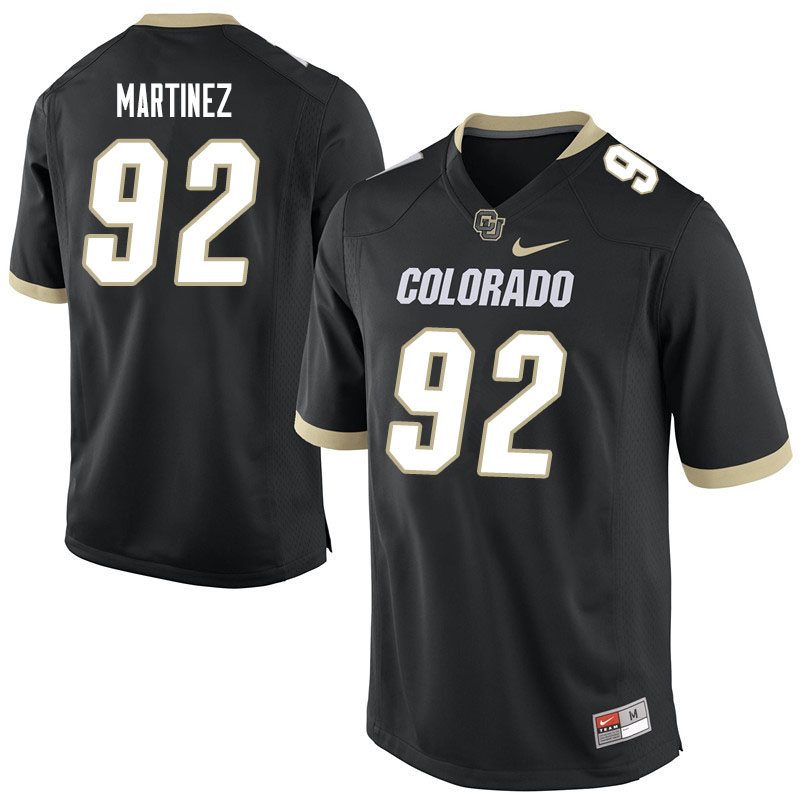 Men #92 Ben Martinez Colorado Buffaloes College Football Jerseys Sale-Black